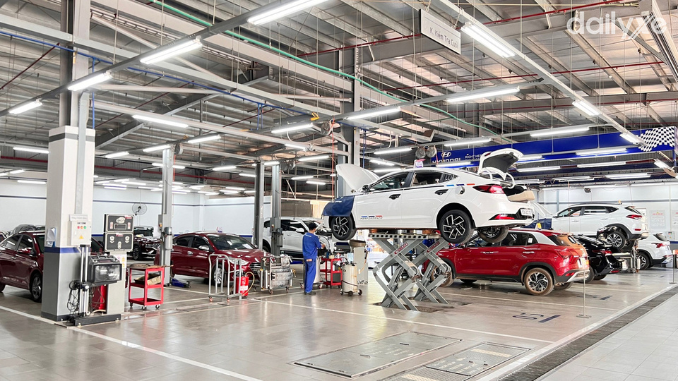 Xưởng dịch vụ của đại lý Hyundai Bình Phước