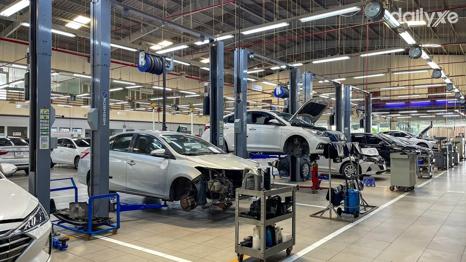 Xưởng dịch vụ của đại lý Hyundai Cà Mau