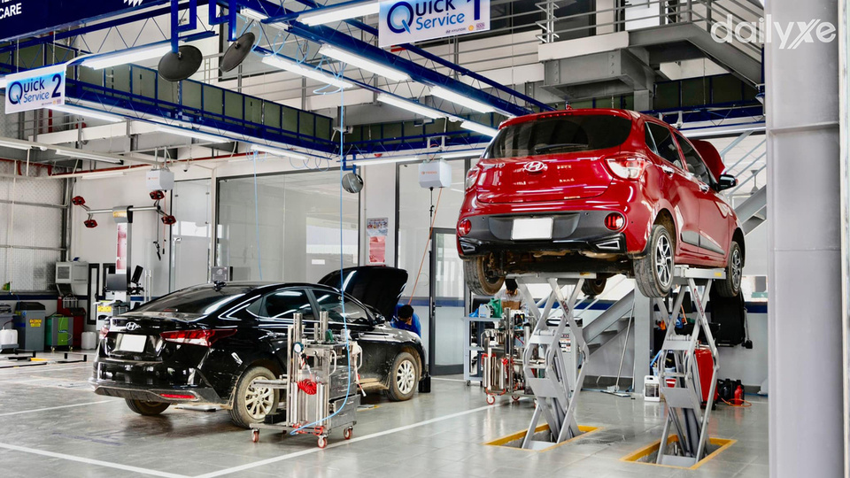 Xưởng dịch vụ của đại lý Hyundai Đà Lạt