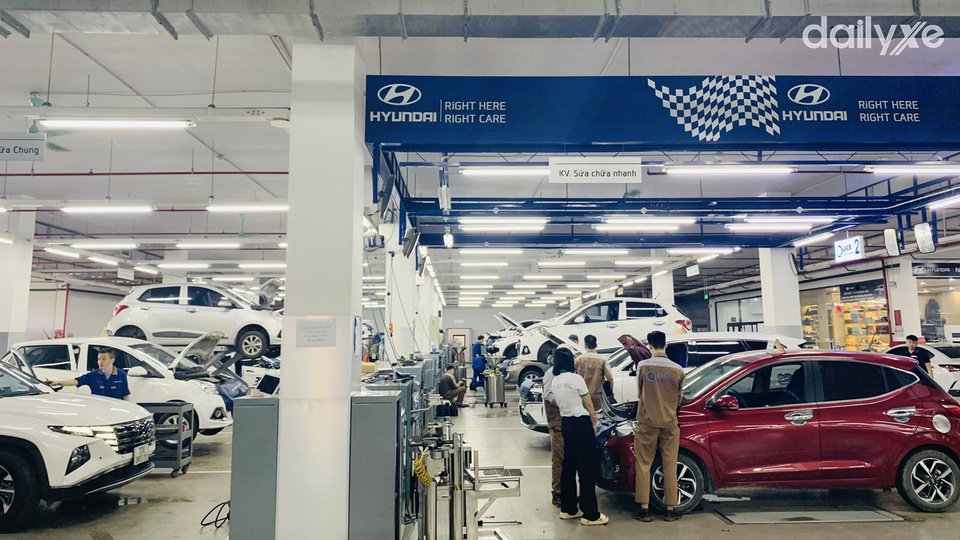 Xưởng dịch vụ của đại lý Hyundai Diễn Châu