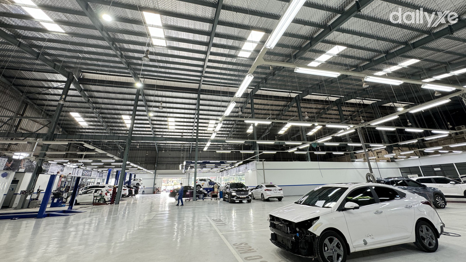 Xưởng dịch vụ của đại lý Hyundai Đông Anh