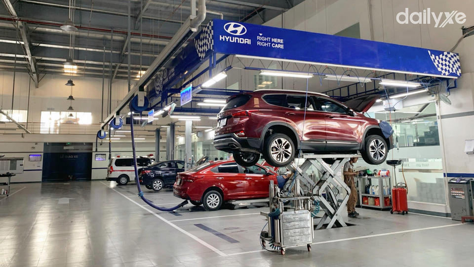 Xưởng dịch vụ của đại lý Hyundai Đồng Tháp