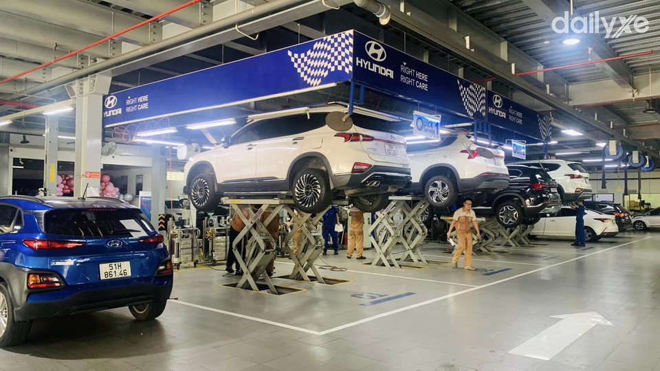 Xưởng dịch vụ của đại lý Hyundai Gia Định