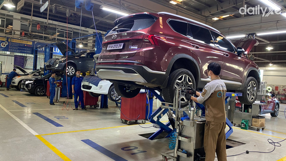 Xưởng dịch vụ của đại lý Hyundai Gia Lai