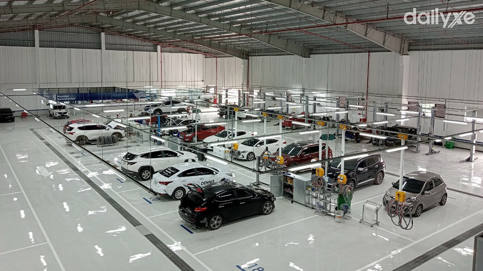 Xưởng dịch vụ quy mô lớn, được đầu tư bài bản 