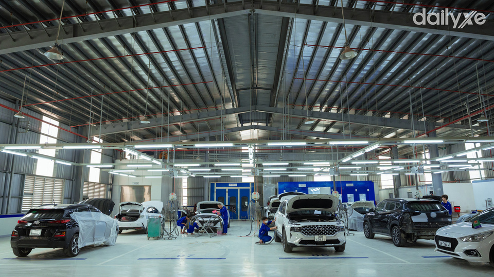 Xưởng dịch vụ của đại lý Hyundai Giải Phóng