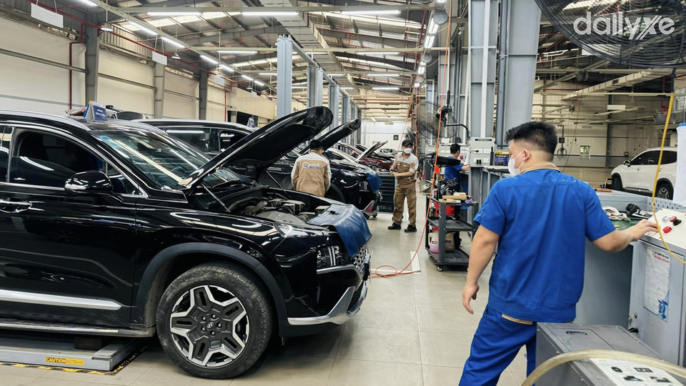 Xưởng dịch vụ của đại lý Hyundai Gò Vấp
