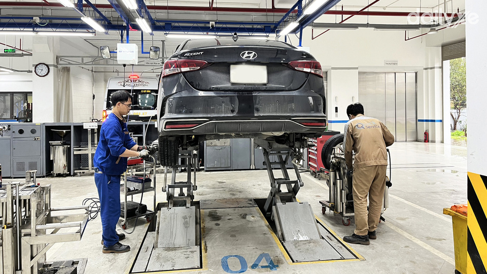 Xưởng dịch vụ của đại lý Hyundai Hà Nam