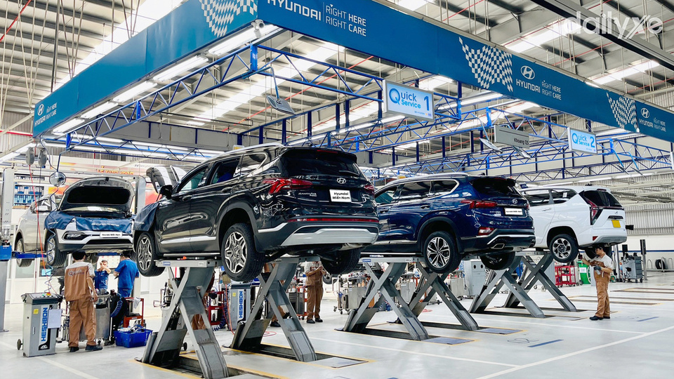Xưởng dịch vụ của đại lý Hyundai Miền Nam