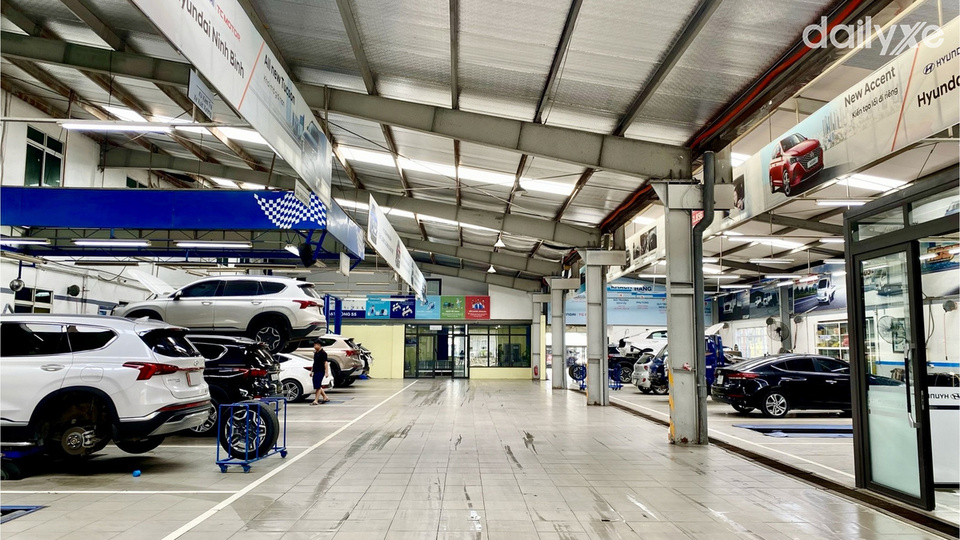 Xưởng dịch vụ của đại lý Hyundai Ninh Bình