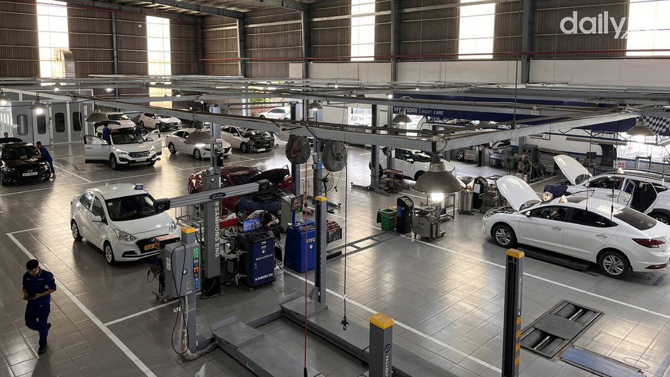 Xưởng dịch vụ của đại lý Hyundai Quảng Nam
