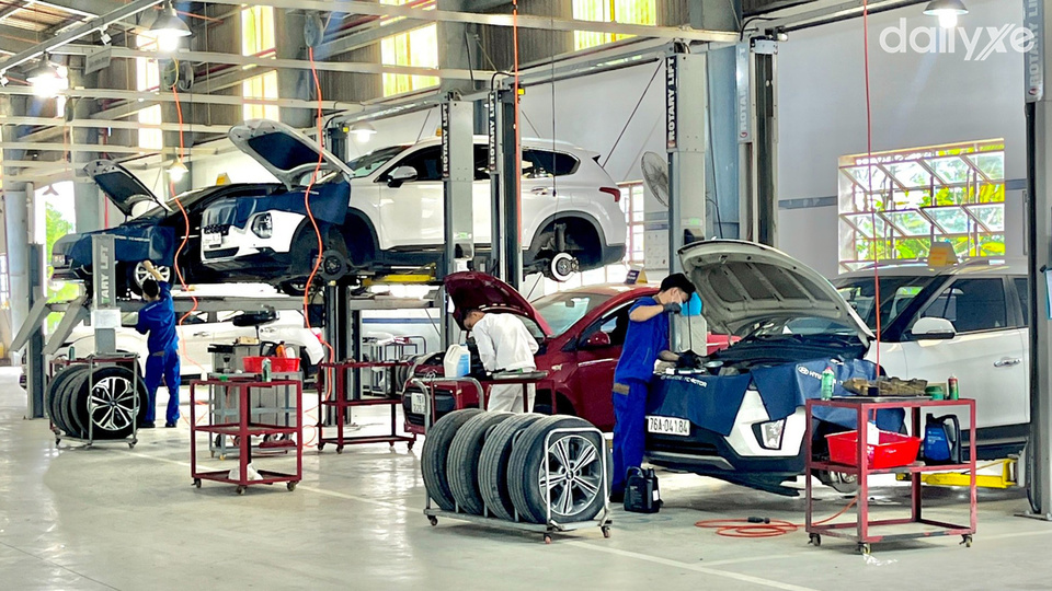 Xưởng dịch vụ của đại lý Hyundai Quảng Ngãi