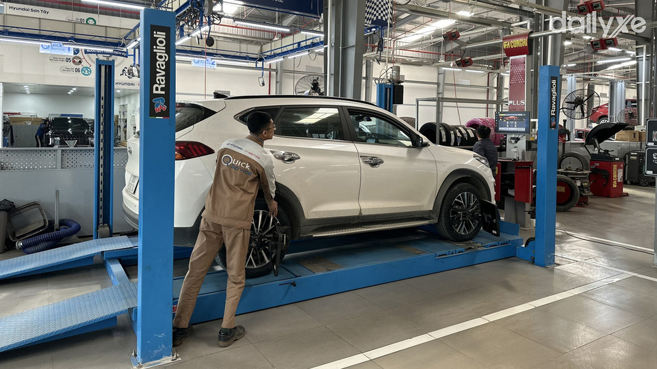 Xưởng dịch vụ của đại lý Hyundai Sơn Tây