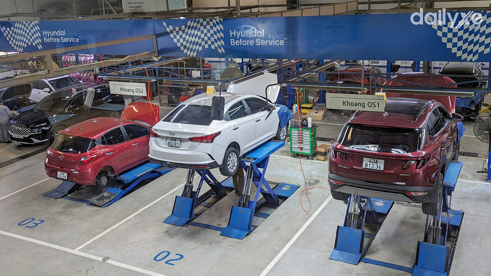 Xưởng dịch vụ của đại lý Hyundai Sông Hàn