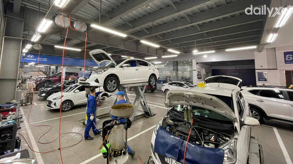 Xưởng dịch vụ của đại lý Hyundai Thái Bình