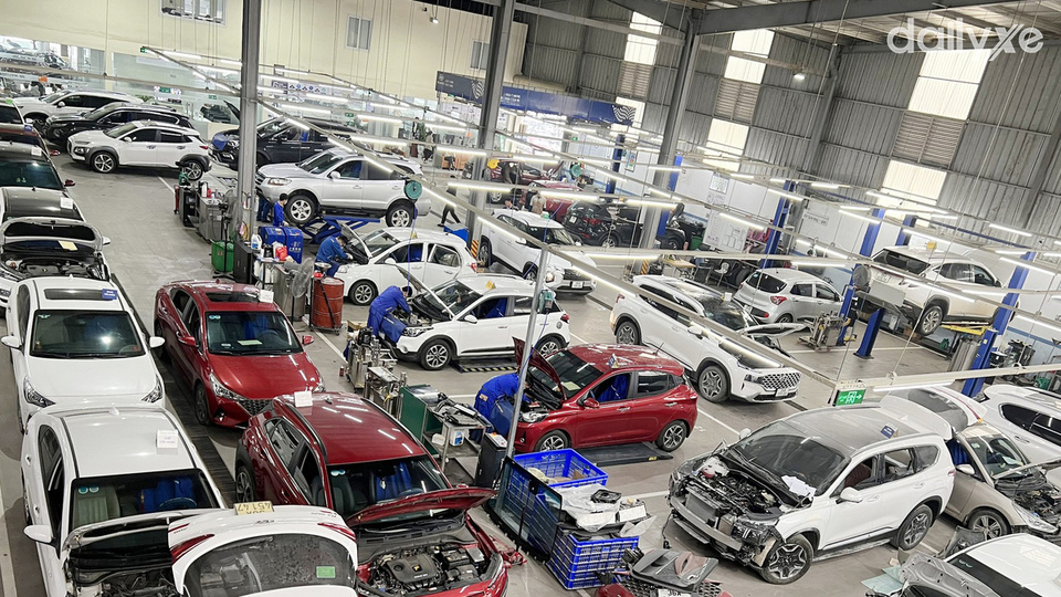 Xưởng dịch vụ của đại lý Hyundai Thanh Hóa