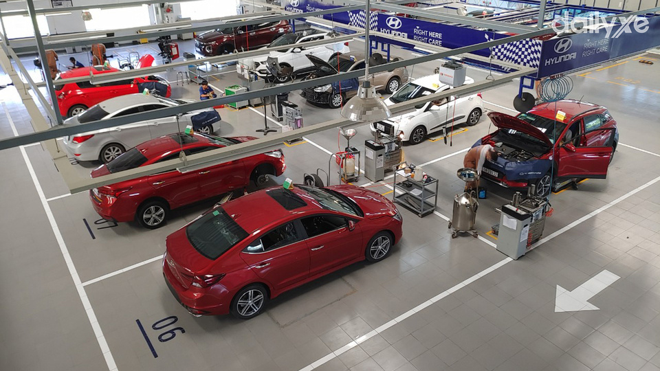 Xưởng dịch vụ của đại lý Hyundai Tiền Giang