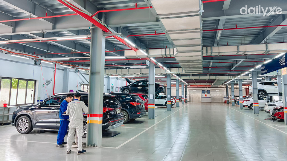 Xưởng dịch vụ được đầu tư đạt chuẩn quốc tế