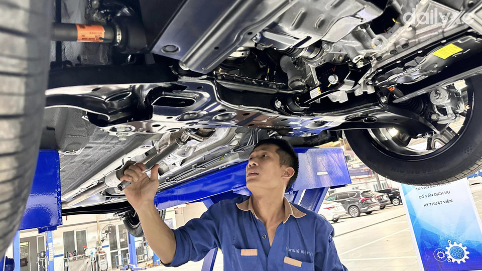 Xưởng dịch vụ của showroom Hyundai Việt Trì