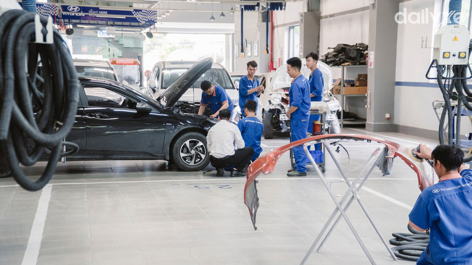 Xưởng dịch vụ của đại lý Hyundai Vĩnh Yên