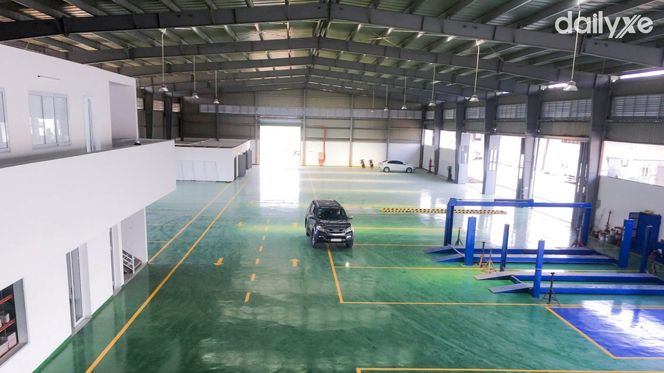 Xưởng dịch vụ quy mô rộng lớn