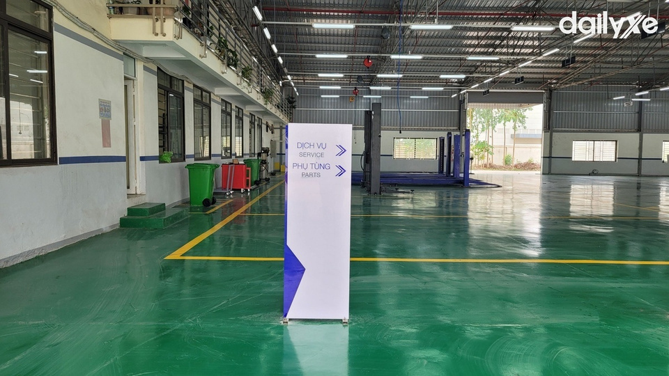 Xưởng dịch vụ được đầu tư  hiện đại