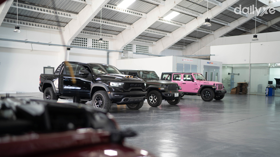 Xưởng dịch vụ của showroom Jeep Quận 4