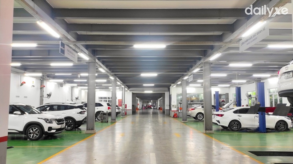 Xưởng dịch vụ sửa chữa Mazda Sóc Trăng quy mô rộng lớn