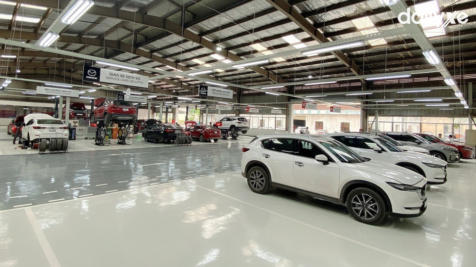 ưởng dịch vụ showroom Mazda Tây Ninh quy mô hiện đại