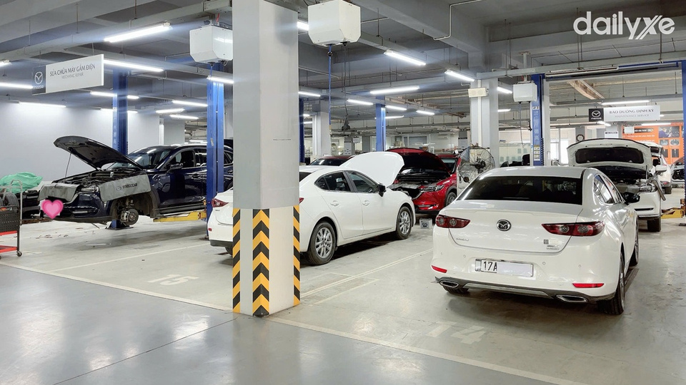 Xưởng dịch vụ Mazda Thái Bình đầu tư cơ sỡ vật chất hiện đại