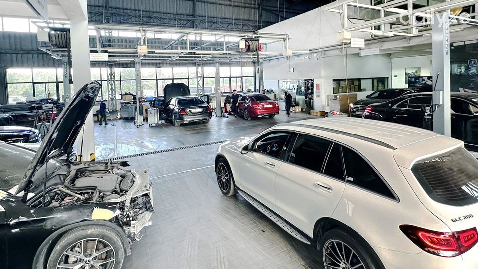 Xưởng dịch vụ của đại lý Mercedes Hải Phòng