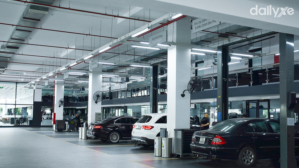 Xưởng dịch vụ của đại lý Mercedes Quảng Ninh