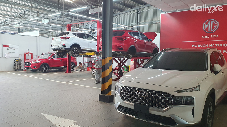 Xưởng dịch vụ của đại lý MG Buôn Ma Thuột