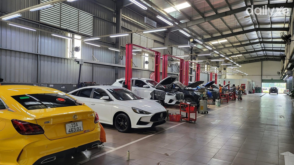 Xưởng dịch vụ của đại lý MG Vĩnh Phúc