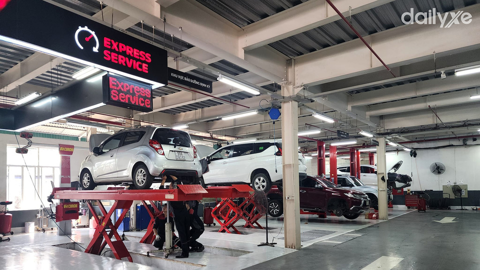 Xưởng dịch vụ của đại lý Mitsubishi Bắc Ninh
