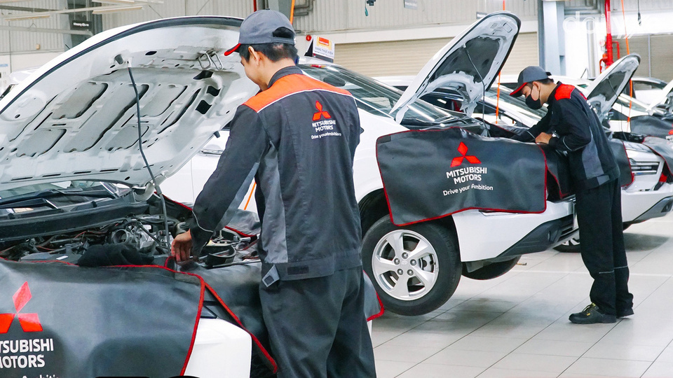 Xưởng dịch vụ của đại lý Mitsubishi Huế