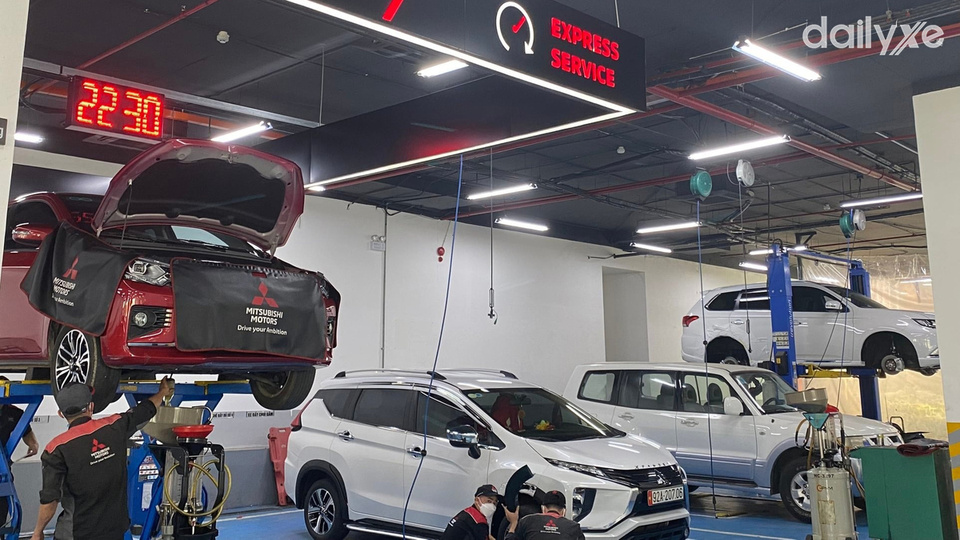 Xưởng dịch vụ của đại lý Mitsubishi Quảng Nam