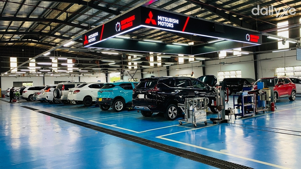Xưởng dịch vụ của đại lý Mitsubishi Quảng Ngãi