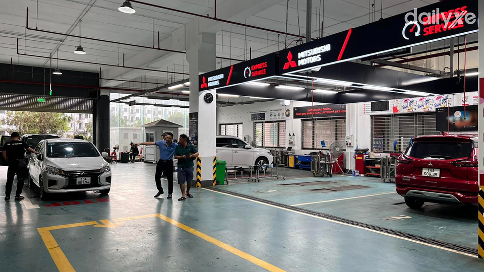 Xưởng dịch vụ của đại lý Mitsubishi Quảng Ninh