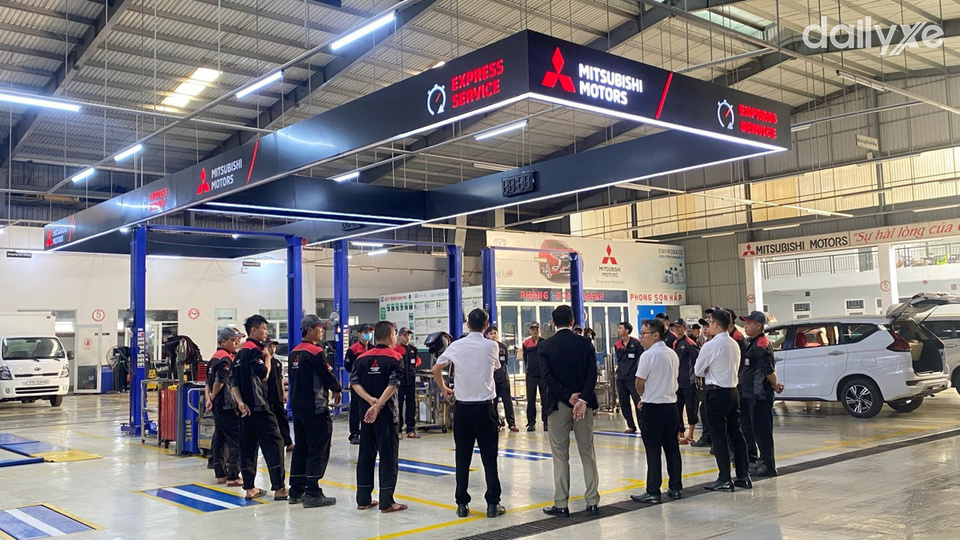 Xưởng dịch vụ của đại lý Mitsubishi Quy Nhơn