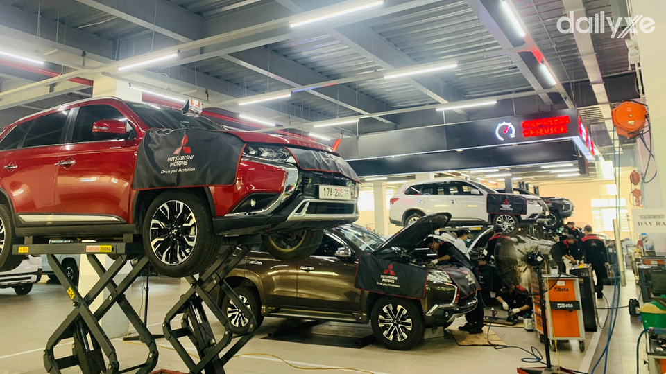 Xưởng dịch vụ của đại lý Mitsubishi Thái Bình