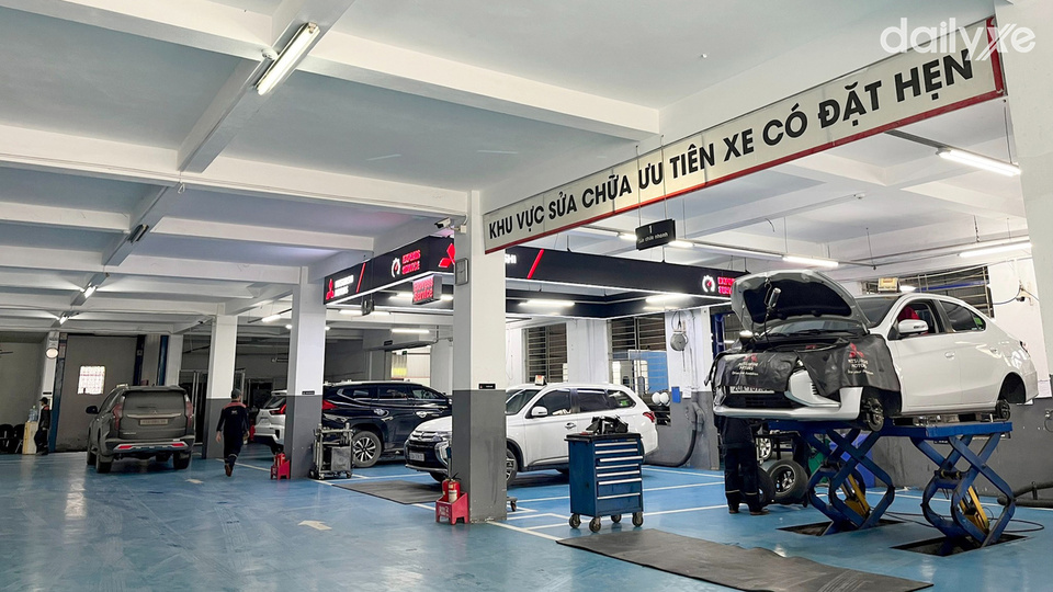 Xưởng dịch vụ của đại lý Mitsubishi Thái Nguyên