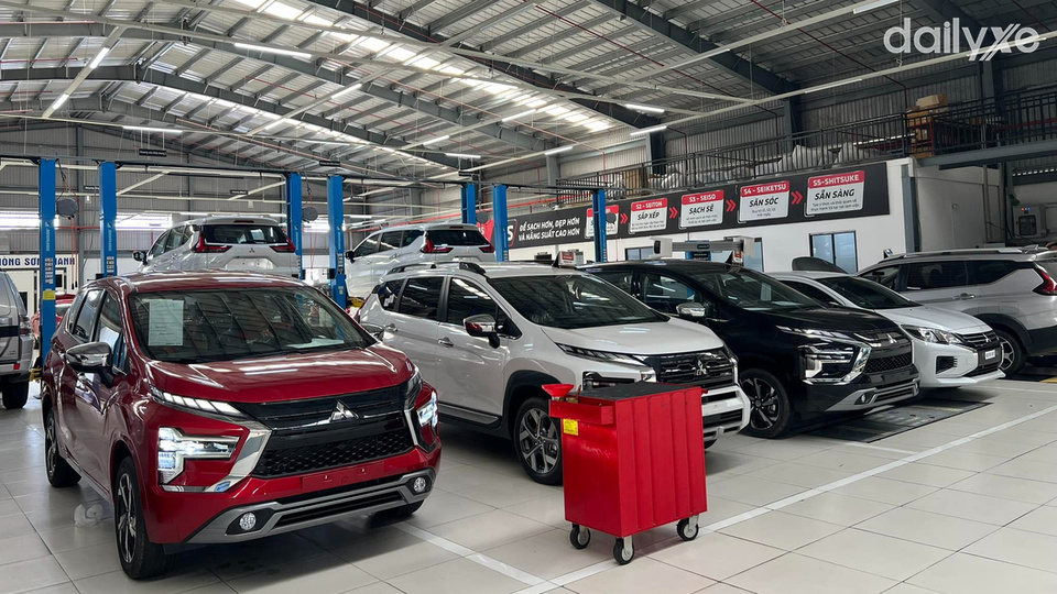 Xưởng dịch vụ của đại lý Mitsubishi Vĩnh Phúc