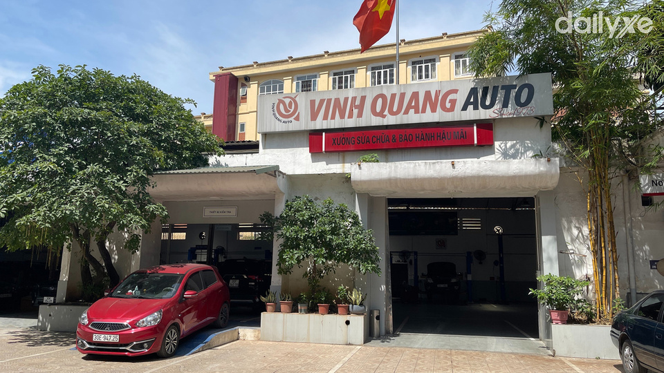 Xưởng dịch vụ của đại lý Mitsubishi Vinh Quang
