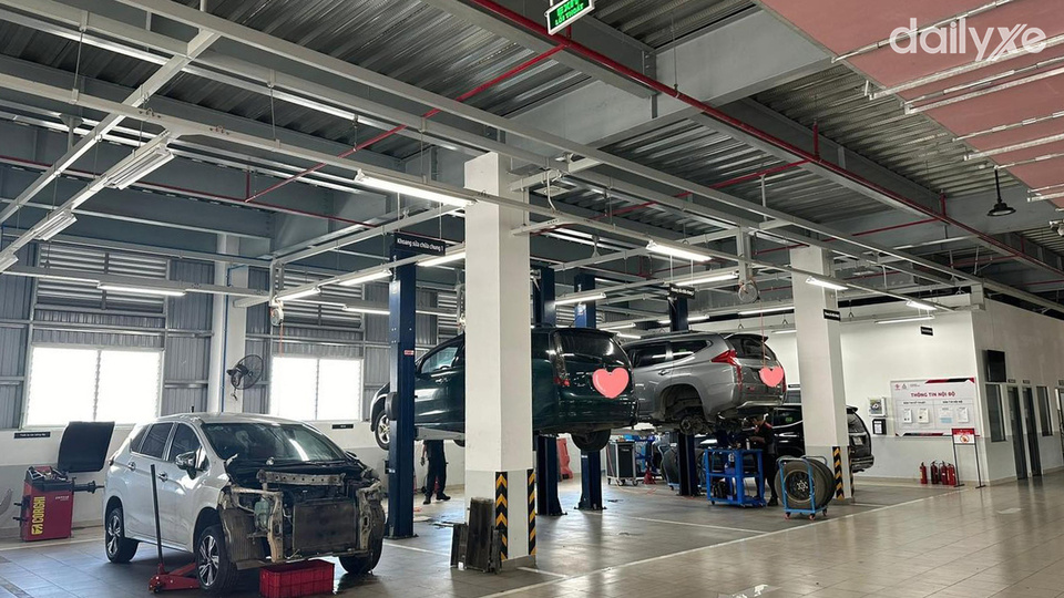 Xưởng dịch vụ của đại lý Mitsubishi Vũng Tàu