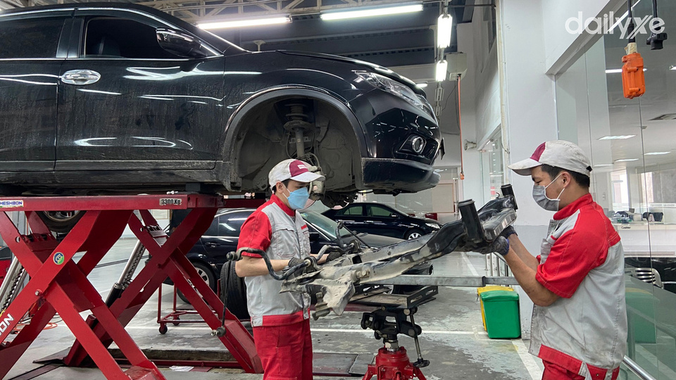 Xưởng dịch vụ của đại lý Nissan Bắc Giang