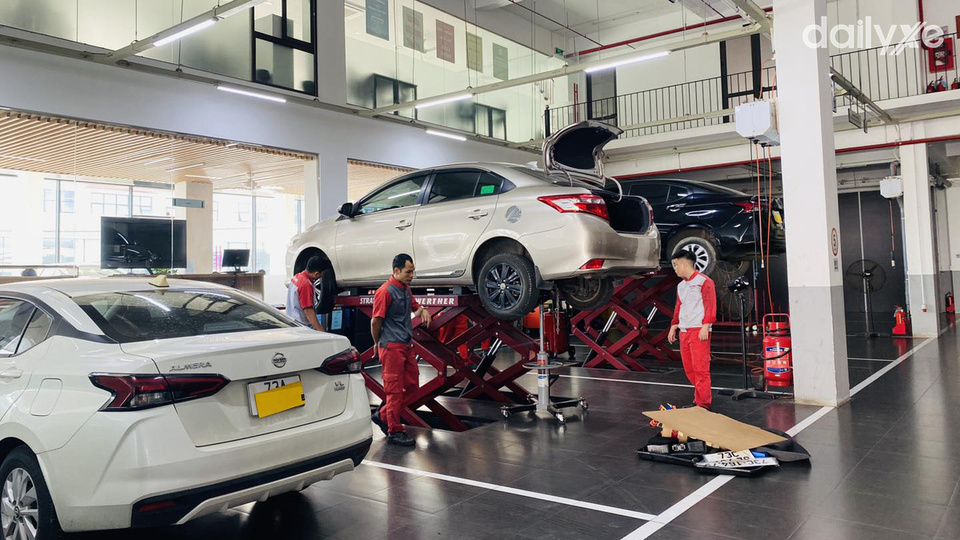 Xưởng dịch vụ của đại lý Nissan Đồng Hới