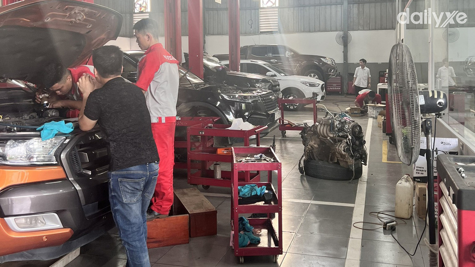 Xưởng dịch vụ của đại lý Nissan Lào Cai