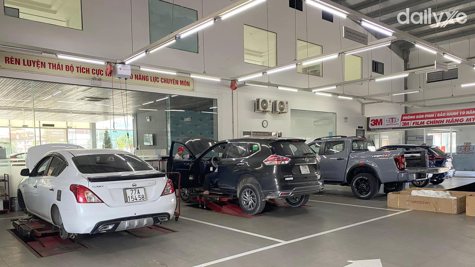 Xưởng dịch vụ của đại lý Nissan Quy Nhơn