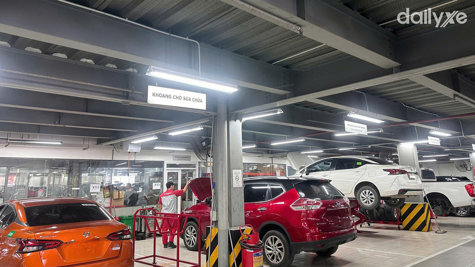 Xưởng dịch vụ của đại lý Nissan Tân Phú